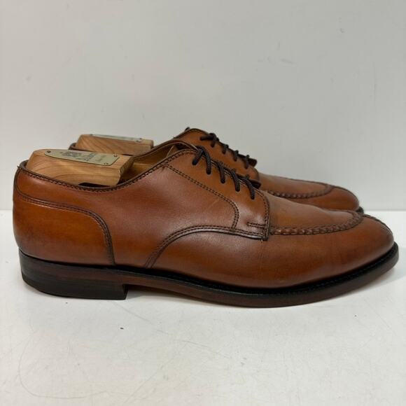FULLY RESOLED Alden 962 Norwegian Front Blucher (Burnished Tan Calf) USA 8.5 - Picture 4 of 12